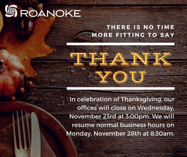 Thanksgiving Holiday Hours